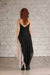 Marc Le Bihan Bias-cut halter dress France MLB-2109-BLACK/ROSE